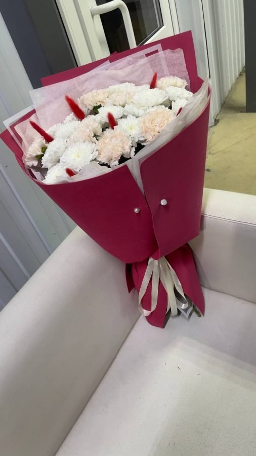 Букет из хризантем и диантусов — Калач-на-Дону, Новое