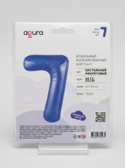 Шар (40"/102см) Цифра, 7, с гелием сиреневый, Slim, В упаковке, 1 шт. Agura — Калач-на-Дону, Но