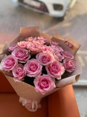 Букет 19 роз пинк 50 см — Калач-на-Дону, Новое