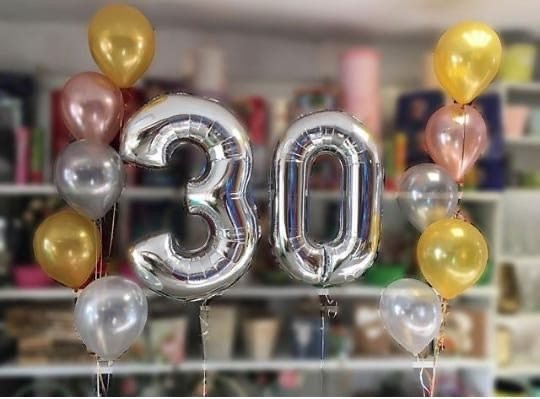 Композиция из шаров на 30 -лет — Калач-на-Дону, Новое