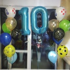 Композиция из шаров на 10-летие сына! — Волгоград, Новое