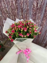 Роза кустовая Фрутти Баблс . Букет из кустовых роз 21 шт. 60 см. — Волгоград, Новое