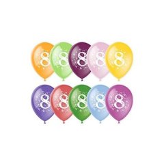 Шар 12"/30 См. Цифра восемь, ассорти, пастель — Калач-на-Дону, Новое
