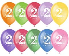 Шар 12"/30 См. Цифра два, ассорти, пастель — Калач-на-Дону, Новое