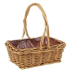 Корзина плетеная (ива), 41x30xH14/41см (Коричневый) — Калач-на-Дону, Новое