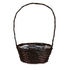 Корзина плетеная (ива), 36x27xH15/54 см (Коричневый) — Калач-на-Дону, Новое