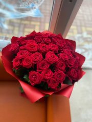 Букет 45 роз красные. Роза 60 см. — Волгоград, Новое