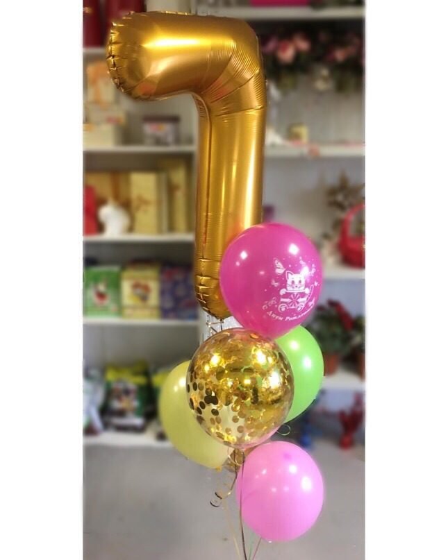 Композиция из шаров на 7 лет! — Калач-на-Дону, Новое